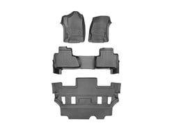 Picture of WeatherTech 44607-1-2-7 DigitalFit FloorLiner 3-Row Set Black