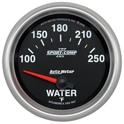 Picture of AutoMeter 7637 Sport-Comp II Water Temperature Gauge 2-5/8" 100-250°F Electric