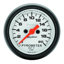 Picture of AutoMeter 5745 Phantom 2-1/16" Digital Pyrometer EGT Gauge 0-2000°F