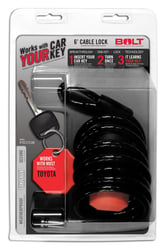 Picture of Bolt 7023721 6ft Cable Lock for Toyota Vehicles