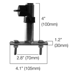 Picture of Hella 006294011 Beacon Light Roof Mount Holder Bracket