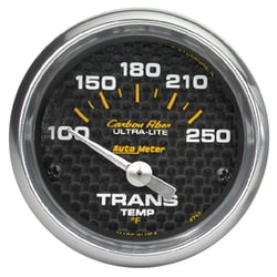 Picture of AutoMeter 4757 Carbon Fiber Transmission Temperature Gauge 2-1/16" 100-250°F Electric