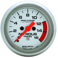 Picture of AutoMeter 4374 Ultra-Lite Nitrous Pressure Gauge 2-1/16" 0-1600 PSI Digital Stepper Motor