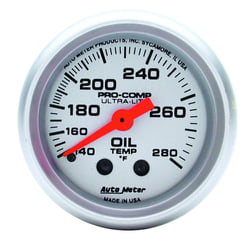 Picture of AutoMeter 4341 Ultra-Lite Mechanical Oil Temperature Gauge 2-1/16" 140-280°F