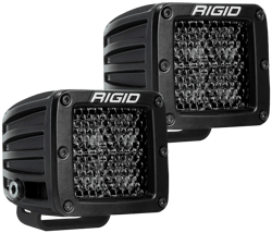 Picture of RIGID Industries 202513BLK D-Series Pro Midnight Edition Spot Diffused LED Lights Surface Mount Pair