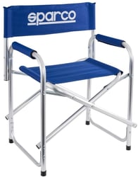 Picture of Sparco 0990058 Folding Aluminum Paddock Chair Blue