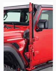 Picture of Go Rhino 701001T Front Driver Side Exterior Jack Mount for Jeep Wrangler JL JLU Gladiator JT