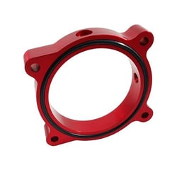 Picture of Torque Solution TS-TBS-032R Throttle Body Spacer Red Anodized Billet Aluminum
