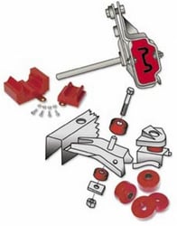 Picture of Prothane 7-1614 Front Differential Carrier & Support Bushing Kit Red