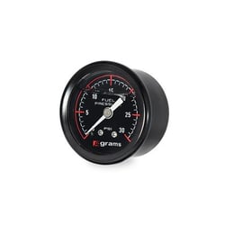 Picture of Grams Performance G2-99-0030 Fuel Pressure Gauge 0-30 PSI 1.5 Inch Mechanical Black