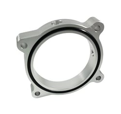Picture of Torque Solution TS-TBS-032 Throttle Body Spacer Silver Ford Mustang GT 5.0L