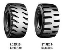 Picture of Bridgestone V-Steel D-Lug (VSDL) L-5 Radial OTR Loader Tire