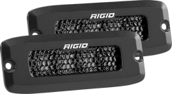 Picture of RIGID Industries 925513BLK SR-Q Series Pro LED Light Spot Diffused Flush Mount Pair Midnight Edition