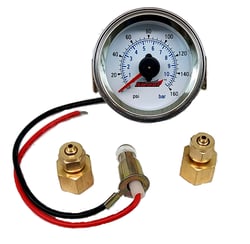 Picture of Kleinn Horns 1023 Dual Needle Illuminated Air Pressure Gauge 160 PSI