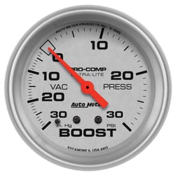 Picture of AutoMeter 4403 Ultra-Lite 2-5/8" Mechanical Boost/Vacuum Gauge 30 PSI