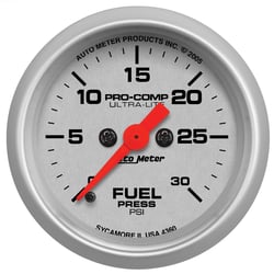 Picture of AutoMeter 4360 Ultra-Lite Digital Fuel Pressure Gauge 2-1/16" 0-30 PSI