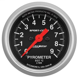 Picture of AutoMeter 3344-M Sport-Comp 2-1/16" Digital Pyrometer EGT Gauge 0-900°C