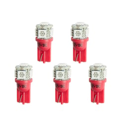 Picture of AutoMeter 3284-K LED Replacement Bulb T3 Wedge Red 5-Pack