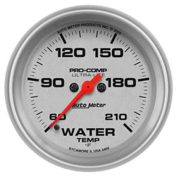 Picture of AutoMeter 4469 Ultra-Lite Water Temperature Gauge 2-5/8" 60-210°F Digital Stepper Motor