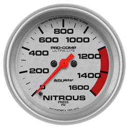 Picture of AutoMeter 4474 Ultra-Lite Nitrous Pressure Gauge 2-5/8" 0-1600 PSI Digital Stepper Motor