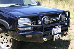 Picture of ARB 3462020 Front Deluxe Bull Bar Winch Mount Bumper