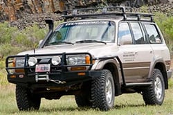 Picture of ARB 3411050 Front Deluxe Bull Bar Winch Mount Bumper