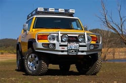 Picture of ARB 3420210 Front Deluxe Bull Bar Winch Mount Bumper (Fit Kit NOT Included)