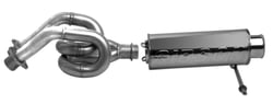 Picture of Gibson Exhaust 96002 Yamaha Rhino 660 Single Exhaust System Stainless Steel