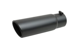 Picture of Gibson Exhaust 500646-B Black Ceramic Rolled Edge Angle Exhaust Tip