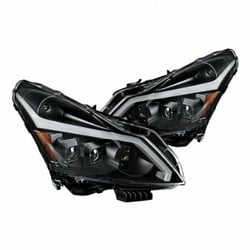 Picture of Spyder 9043086 Projector Headlights with Signal for 07-08 Infiniti G35 (HID without Tech Package) - Black