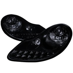 Picture of Spec-D LHP-BOX97G-TM Projector Headlights Glossy Black with LED DRL 1997-2004 Porsche Boxster
