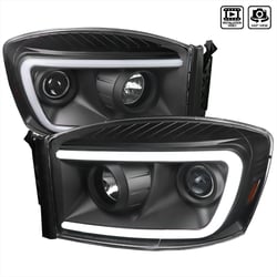 Picture of Spec-D 2LHP-RAM06JM-G2-TM LED Light Bar Projector Headlights for Dodge Ram
