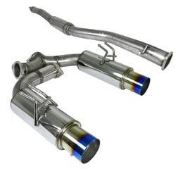 Picture of Spec-D MFCAT3-LAN08T-SD N1 Style Cat-Back Exhaust System with Titanium Tip for Mitsubishi Lancer Evo X