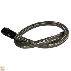 Picture of Fleece Performance FPE-CLNTBYPS-HS-12V-SS Coolant Bypass Hose 39.5 Inch Stainless Steel Braided 12 Valve Cummins