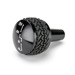 Picture of DV8 Offroad D-JP-180011-BK 4WD Shift Knob with Tire Tread Grip for Jeep Wrangler JK