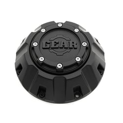 Picture of Gear Off Road CAP-8C-M14 Wheel Center Cap Satin Black with Chrome Rivets
