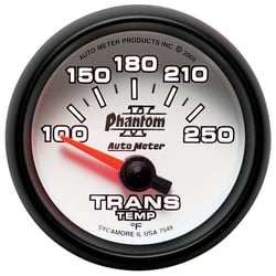 Picture of AutoMeter 7549 Phantom II Transmission Temp Gauge 2-1/16" 100-250°F Electric