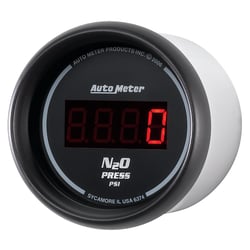 Picture of AutoMeter 6374 Digital Nitrous Pressure Gauge 2-1/16" 0-1600 PSI Black Red LED