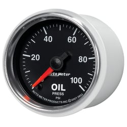 Picture of AutoMeter 3853 GS Series Oil Pressure Gauge 2-1/16" 0-100 PSI Digital Stepper Motor