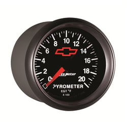 Picture of AutoMeter 3645-00406 Pyrometer EGT Gauge 2-1/16" 0-2000°F GM Bowtie Black