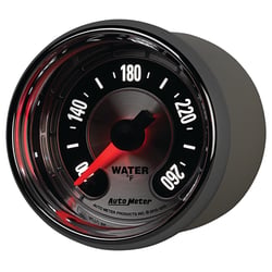 Picture of AutoMeter 1255 American Muscle Water Temperature Gauge 2-1/16" 260°F Digital Stepper Motor