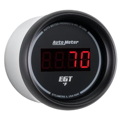 Picture of AutoMeter 6345 Pyrometer EGT Gauge 2-1/16" 0-2000°F Digital Black Red LED