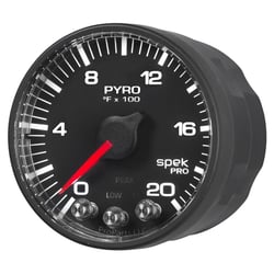 Picture of AutoMeter P310328 Spek 2-1/16" Pyrometer EGT Gauge 0-2000°F Digital Stepper Motor