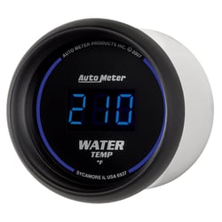 Picture of AutoMeter 6937 Digital Water Temperature Gauge 2-1/16" 0-340°F Blue LED