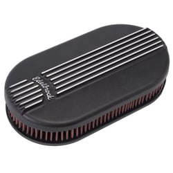 Picture of Edelbrock 41153 Classic Series Black Small Oval Air Cleaner Single 4-Barrel