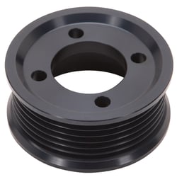 Picture of Edelbrock 15814 2.65" 6-Rib Supercharger Pulley Black Anodized Pro Tuner