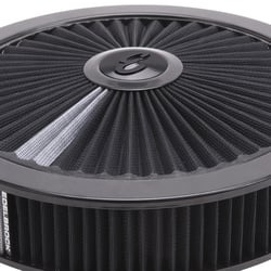 Picture of Edelbrock 43662 Pro-Flo 14" Round Air Cleaner Assembly Black with 3" Element