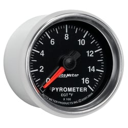 Picture of AutoMeter 3844 Pyrometer EGT Gauge 2-1/16" 0-1600°F Digital Stepper Motor GS Series