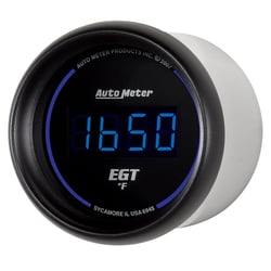 Picture of AutoMeter 6945 Pyrometer EGT Gauge 2-1/16" 0-2000°F Digital Black Blue LED
