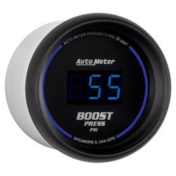 Picture of AutoMeter 6970 Digital Boost Gauge 2-1/16" 0-60 PSI Black Dial Blue LED
